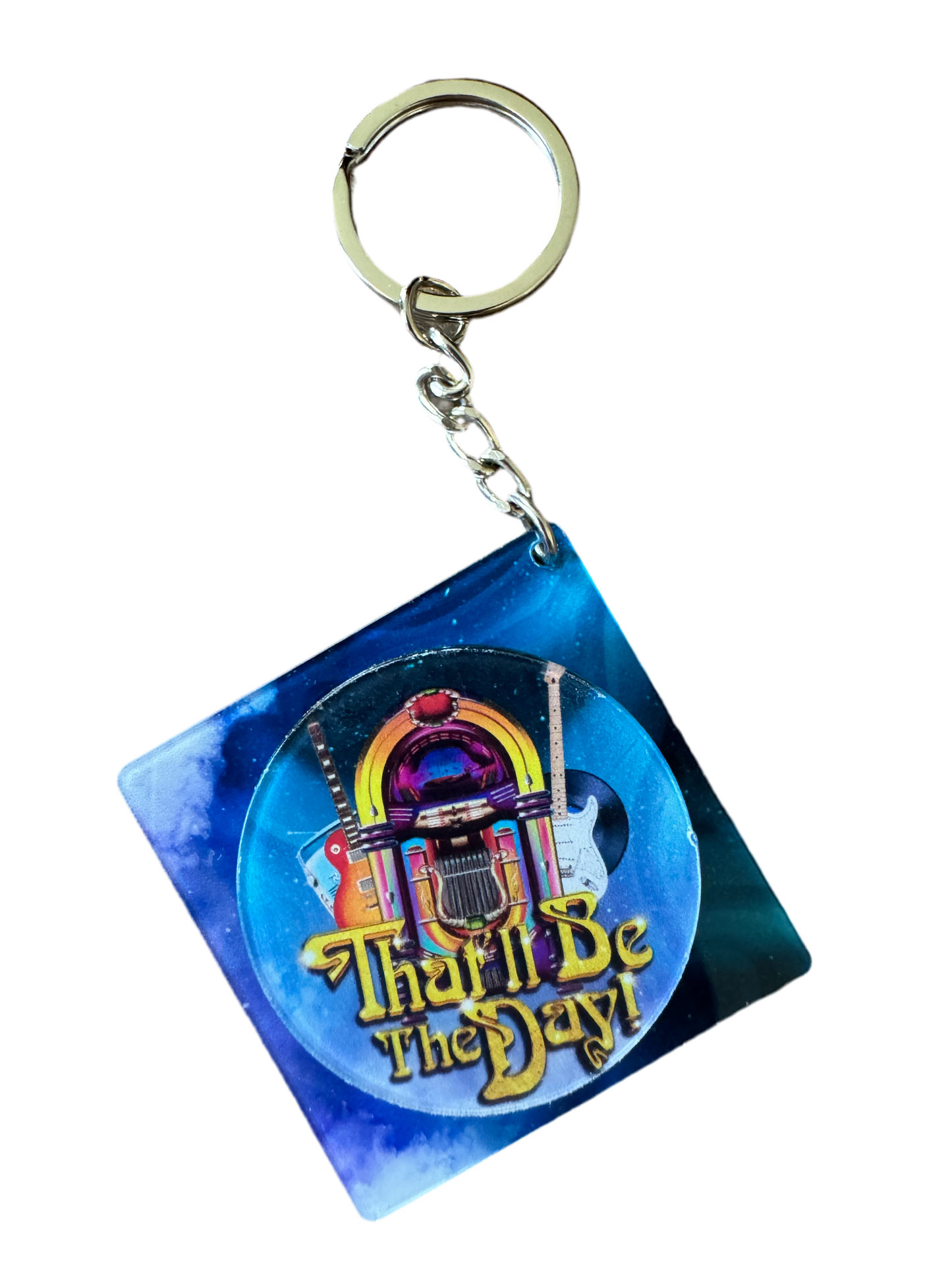 *NEW* That’ll Be The Day Spinning record keyring