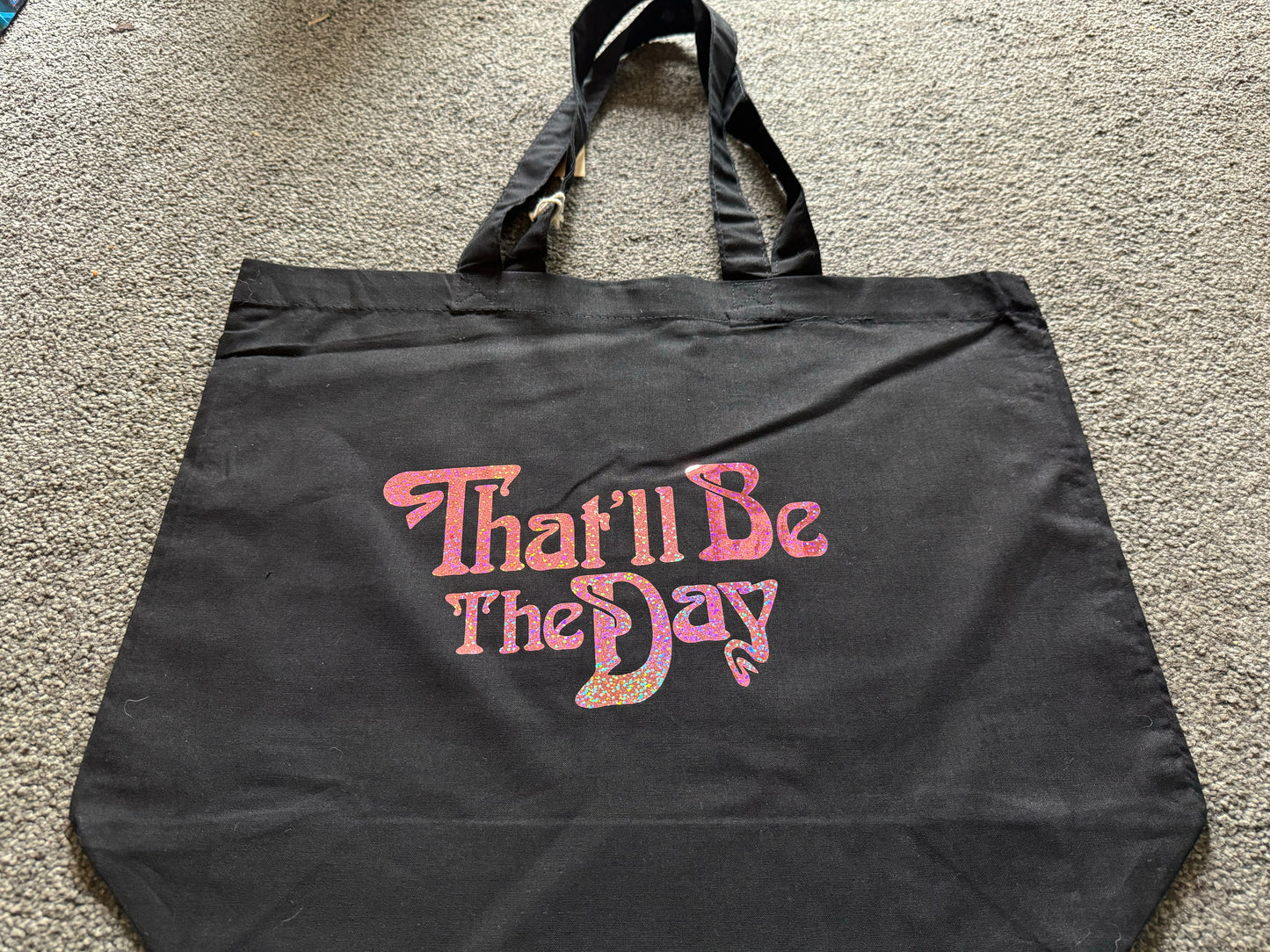 *NEW* That’ll Be The Day Large Tote Bag with logo both sides