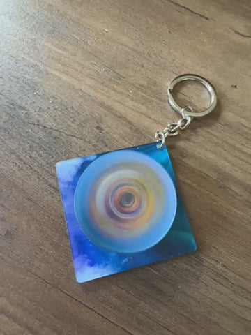 *NEW* That’ll Be The Day Spinning record keyring